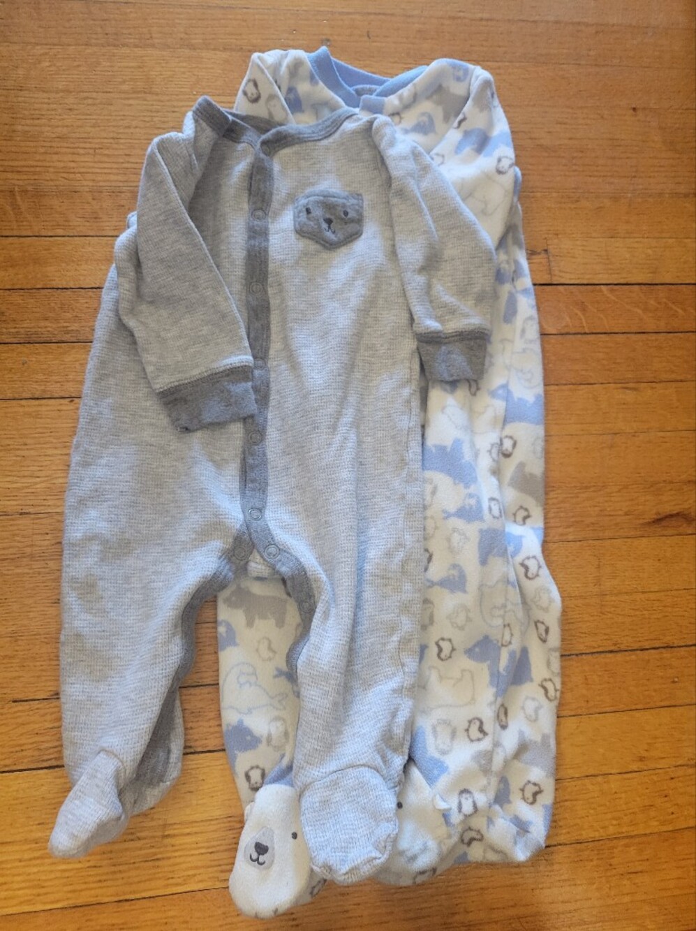 2pc Carter's And Just One You Baby Footie Pajamas